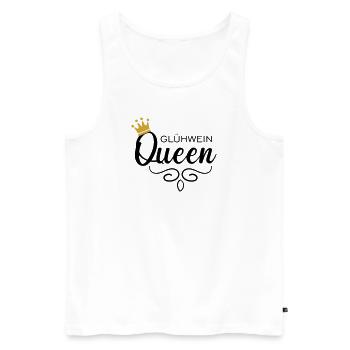 Glühwein Queen - Männer Premium Bio Tank Top - Weiß - Vorne - Michal (187cm)
