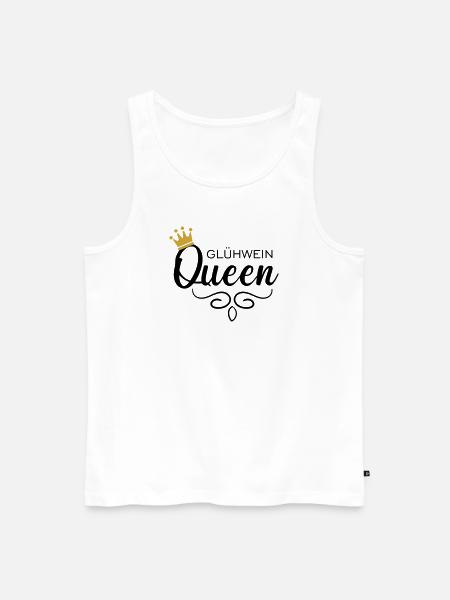 Glühwein Queen - Männer Premium Bio Tank Top - Weiß