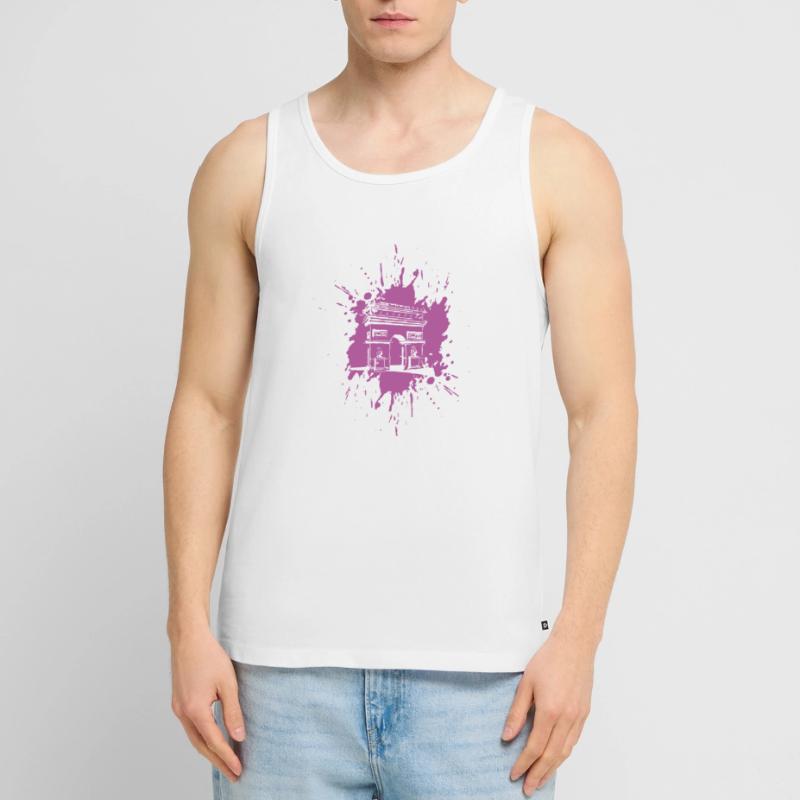 Arc de triomphe | Triumpfbogen Paris | Splash Männer Premium Bio Tank Top