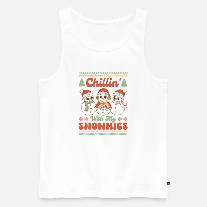 Hässlicher Weihnachtspullover - Männer Premium Bio Tank Top - Weiß