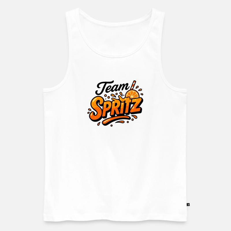 Team Spritz - Canottiera ecologica premium da uomo - bianco