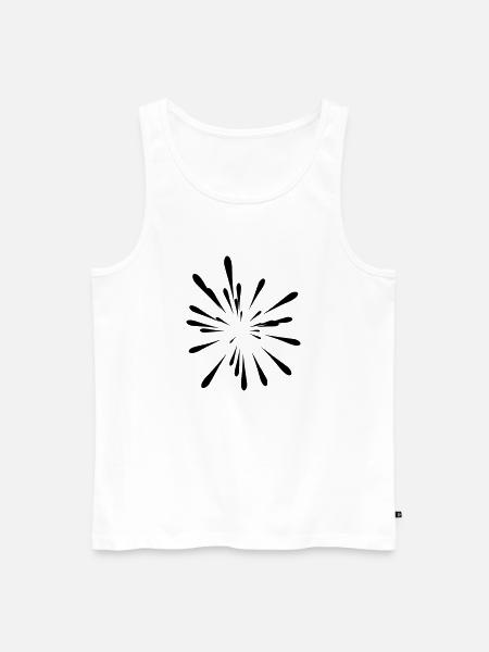 Eklat Stelle Malerei - Männer Premium Bio Tank Top - Weiß