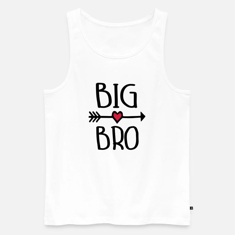 Big Bro - Männer Premium Bio Tank Top - Weiß