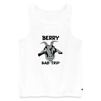 Berry Bad Trip - Débardeur bio Premium Homme - blanc - Devant - Michal (187cm)