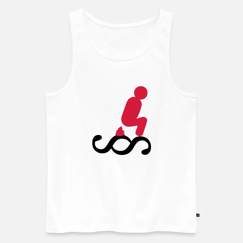 Scheiss auf das Gesetz - Männer Premium Bio Tank Top - Weiß