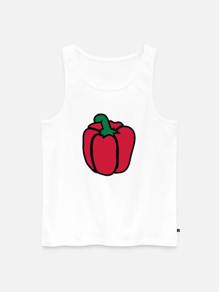 Bell pepper - Men's Premium Organic Tank Top - white