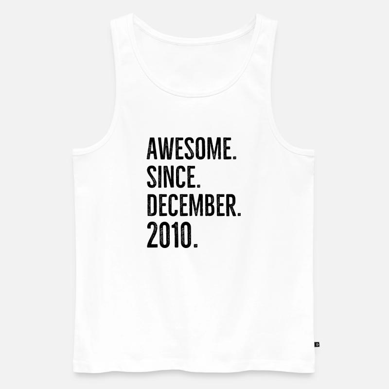 Awesome seit Dezember 2010 - Männer Premium Bio Tank Top - Weiß