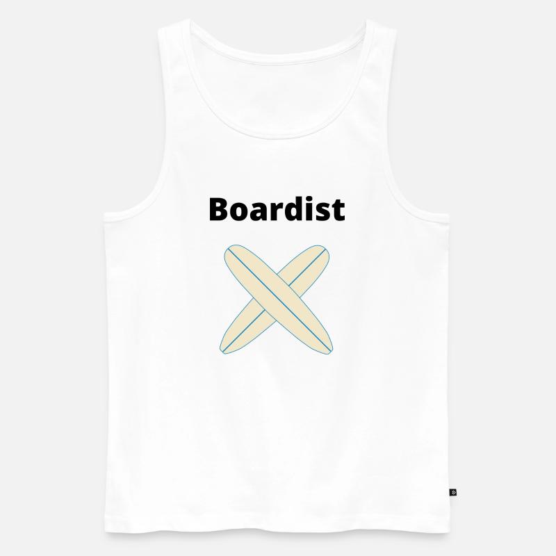 Boardist Surfing - Männer Premium Bio Tank Top - Weiß