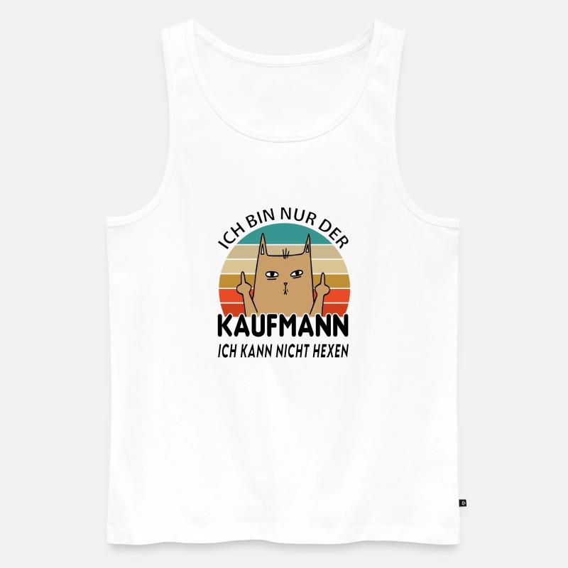 Kaufmann - Männer Premium Bio Tank Top - Weiß