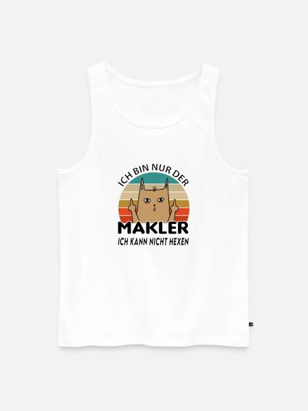 Makler - Männer Premium Bio Tank Top - Weiß