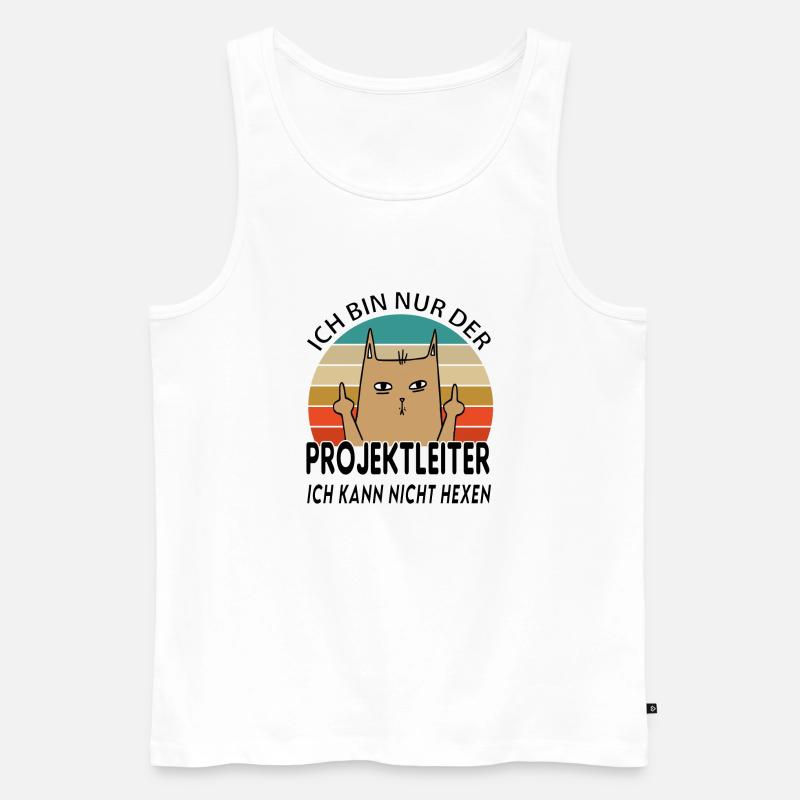 Projektleiter - Männer Premium Bio Tank Top - Weiß