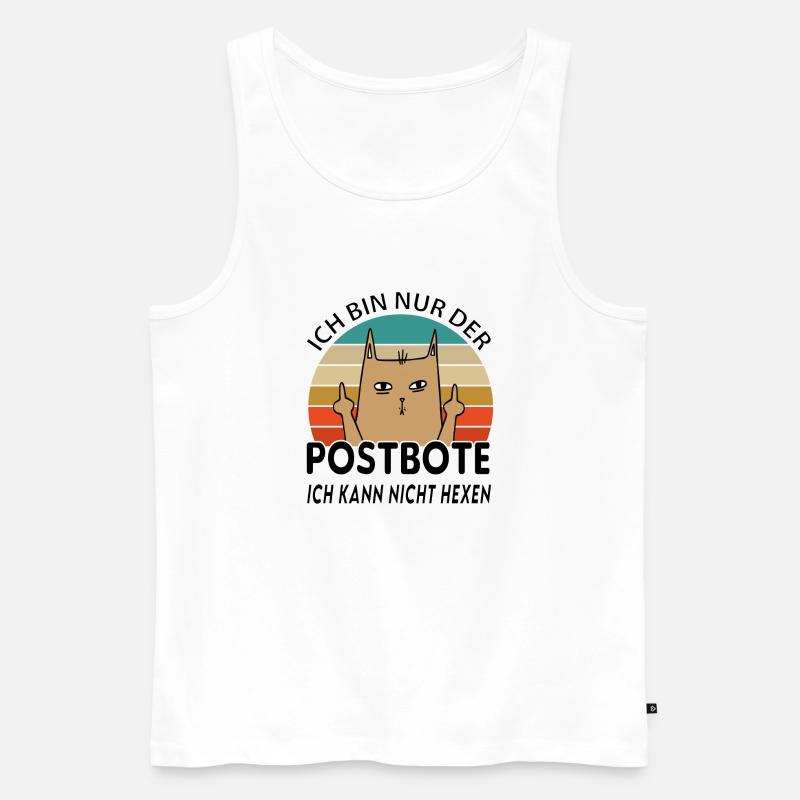 Postbote - Männer Premium Bio Tank Top - Weiß