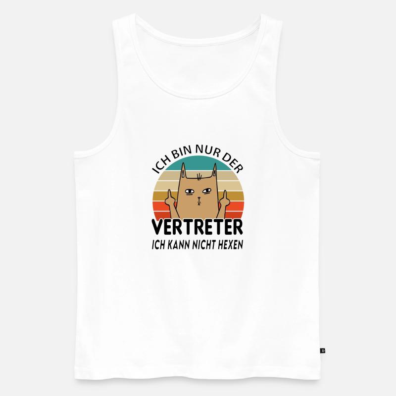 Vertreter - Männer Premium Bio Tank Top - Weiß