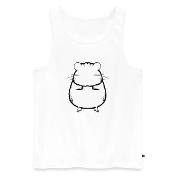 Hamster cute animal rodent animals pet vector 14 - Men's Premium Organic Tank Top - white - Front - Michal (187cm)