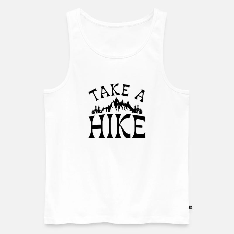 Machen Sie eine Wanderung - Männer Premium Bio Tank Top - Weiß