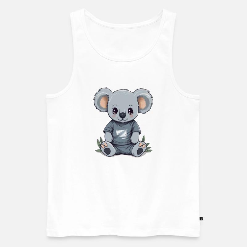 süßer Koala - Männer Premium Bio Tank Top - Weiß