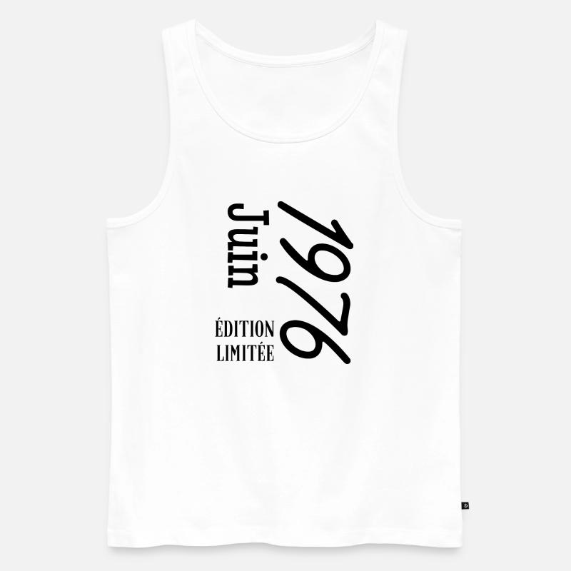 limitierte Auflage Juni 1976 - Männer Premium Bio Tank Top - Weiß