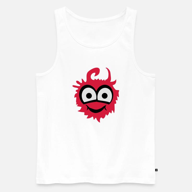 monster cute - Männer Premium Bio Tank Top - Weiß