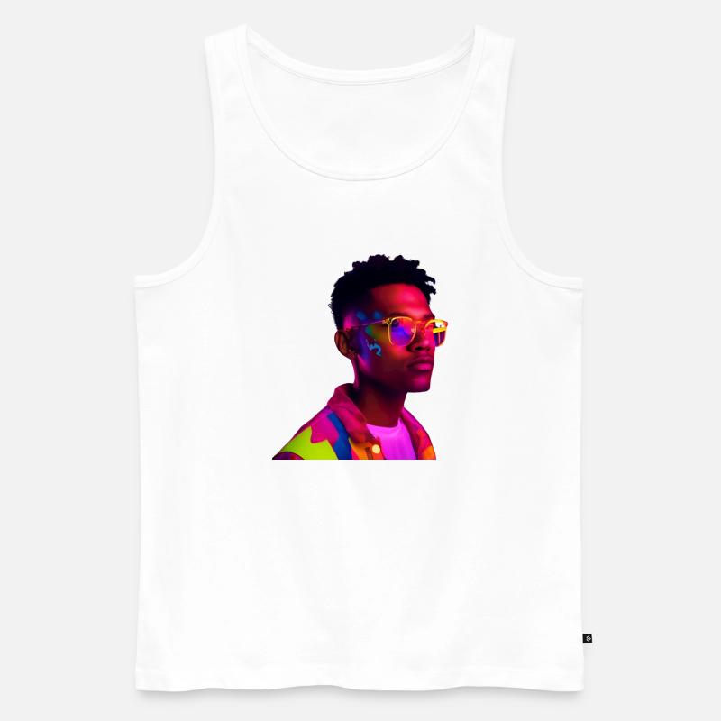 coller mann - Männer Premium Bio Tank Top - Weiß