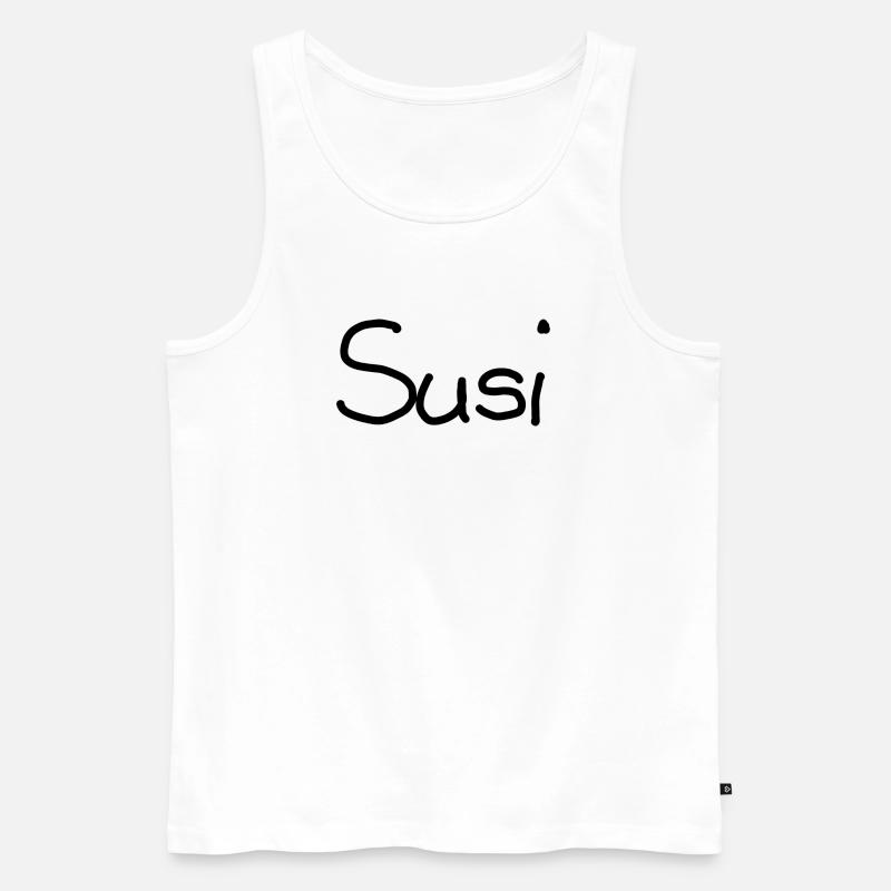 Susi - Männer Premium Bio Tank Top - Weiß