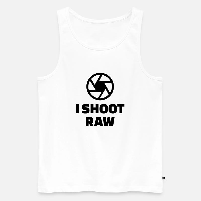 Fotograf - Männer Premium Bio Tank Top - Weiß