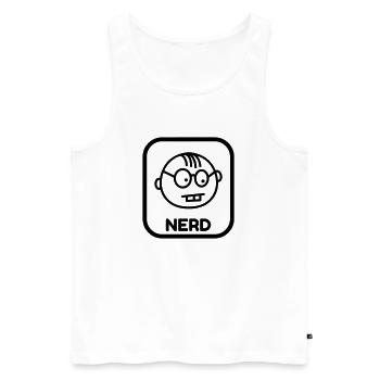Geek Game Gaming Nerd Gamer Computer Joueur - Men's Premium Organic Tank Top - white - Front - Michal (187cm)