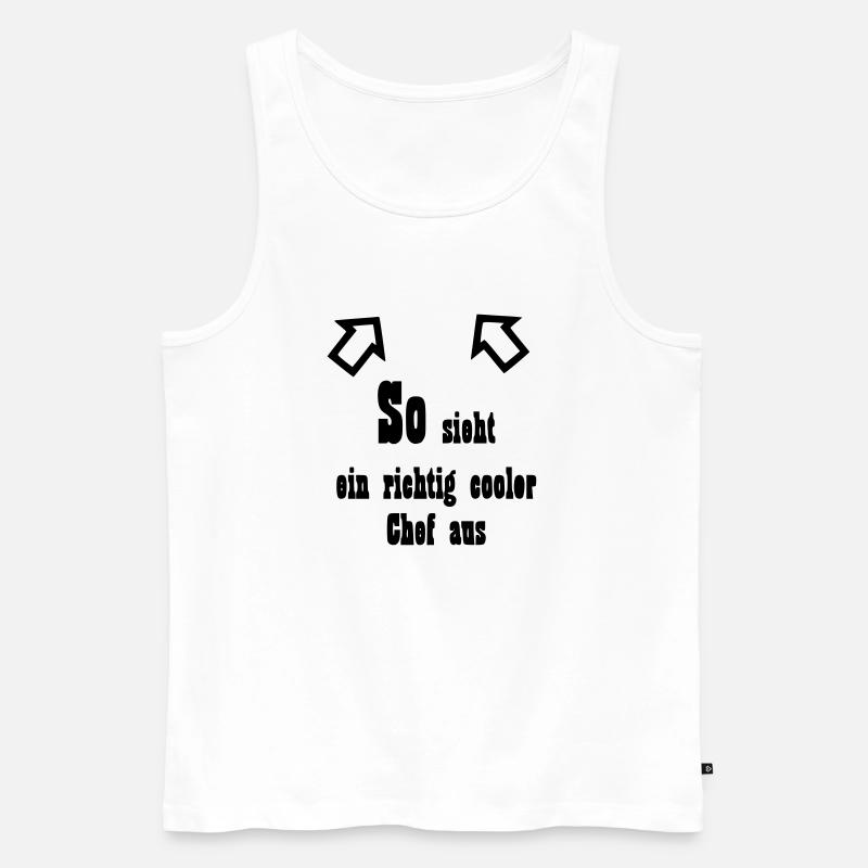 Chef Geschenk - Männer Premium Bio Tank Top - Weiß