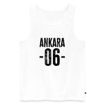 Ankara 06 – Proud of the Capital Region - Men's Premium Organic Tank Top - white - Front - AI Model Male 178 light (178cm)