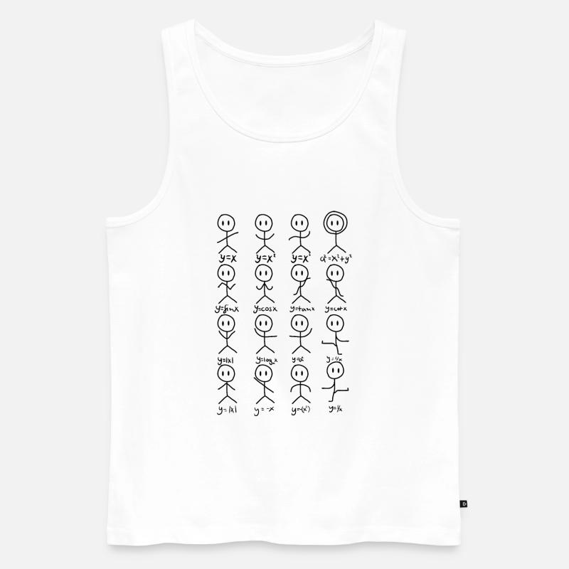 Professeur de maths Algésèt Danse Mathématiques - Débardeur bio Premium Homme - blanc