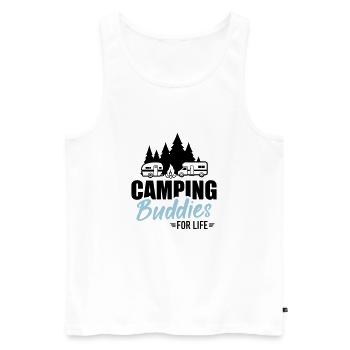 Campeur - Débardeur bio Premium Homme - blanc - Devant - Michal (187cm)
