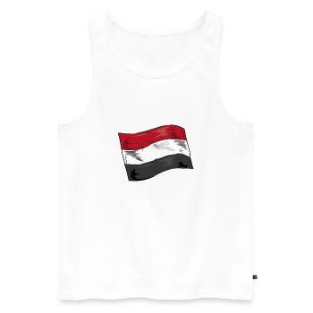 Egypt Flag Hurghada Africa Egyptian Flag - Men's Premium Organic Tank Top - white - Front - AI Model Male 178 light (178cm)