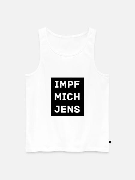 IMPF MICH JENS - Männer Premium Bio Tank Top - Weiß