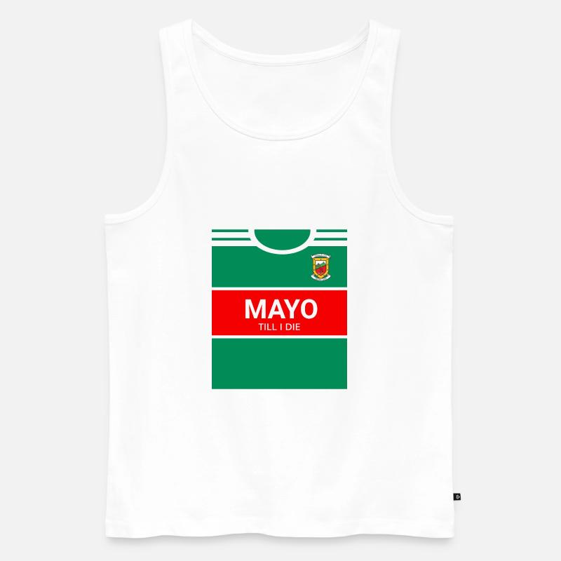Mayo GAA - Männer Premium Bio Tank Top - Weiß