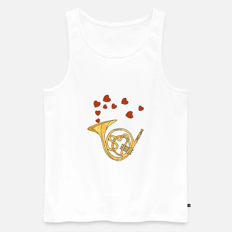 Musical instrument - Men's Premium Organic Tank Top - white