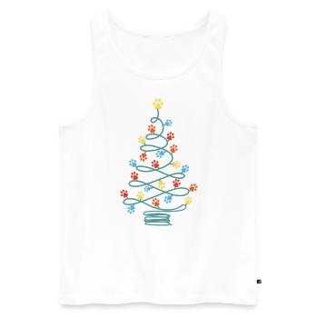 Weihnachten Santa Claus Merry Christmas - Men's Premium Organic Tank Top - white - Front - Michal (187cm)