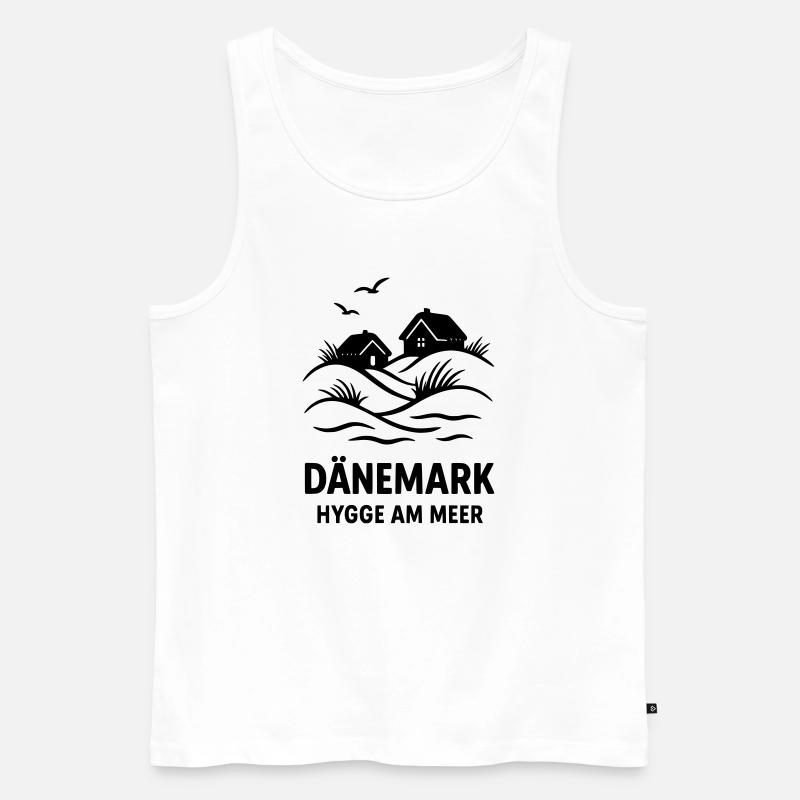 Dänemark Hygge - Männer Premium Bio Tank Top - Weiß