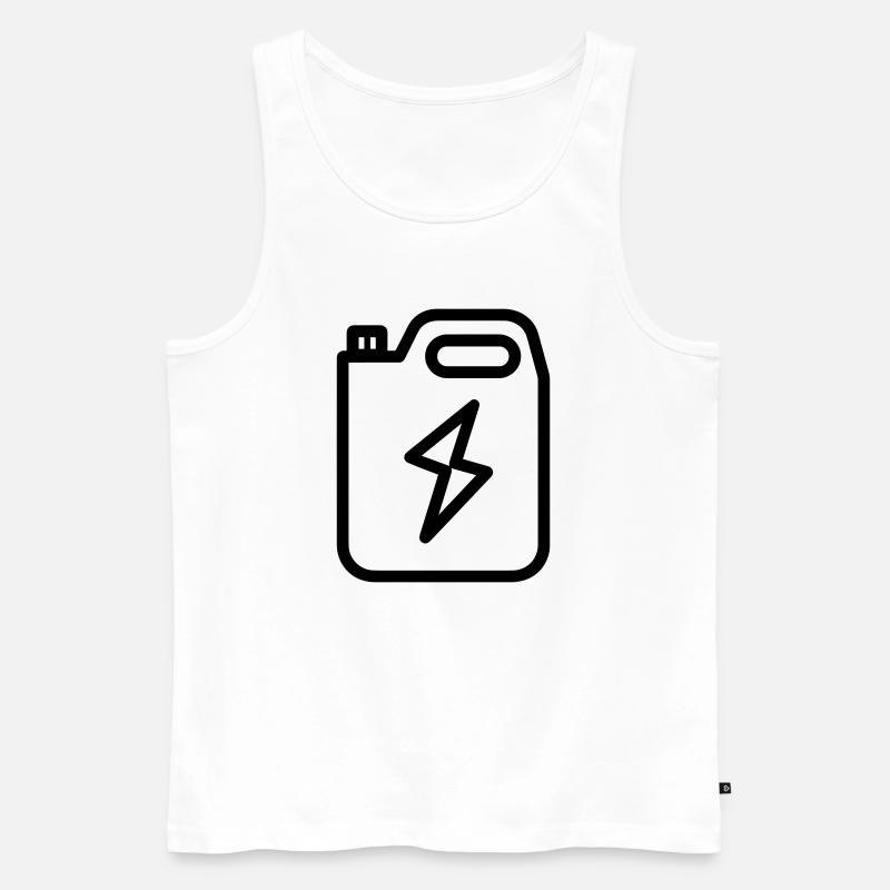 Brennstoff - Männer Premium Bio Tank Top - Weiß