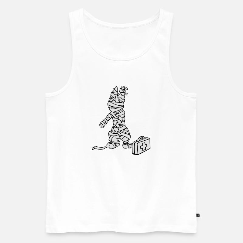 Erste Hilfe Bunny - Männer Premium Bio Tank Top - Weiß