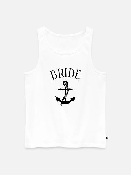 bride anchor - Männer Premium Bio Tank Top - Weiß