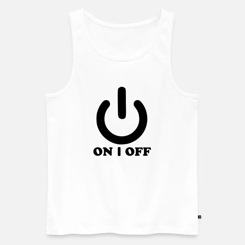 Power - Männer Premium Bio Tank Top - Weiß