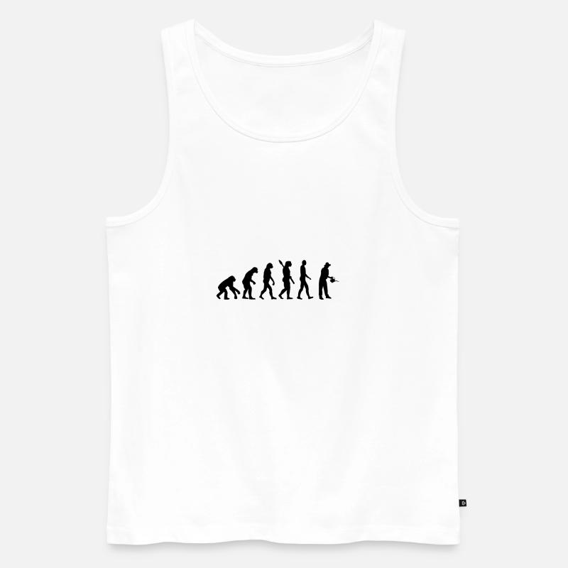 Evolution Gärtner - Männer Premium Bio Tank Top - Weiß