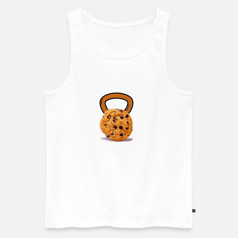 Kettlebell Training - Männer Premium Bio Tank Top - Weiß