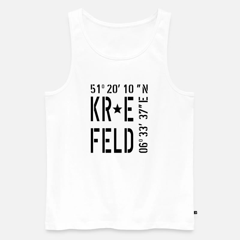 Krefeld - Männer Premium Bio Tank Top - Weiß