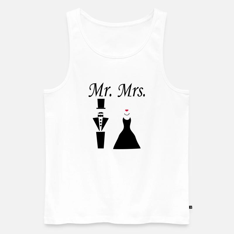 mrmrs_222 - Männer Premium Bio Tank Top - Weiß