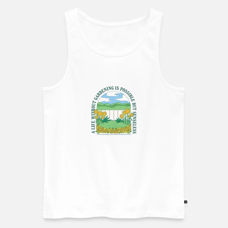 Garten Obstgarten Geschenk Gärtner Hobbygärtner - Männer Premium Bio Tank Top - Weiß