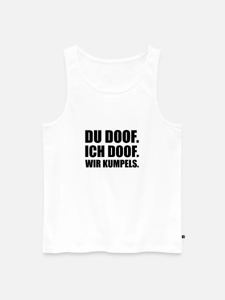 freunde fuer ewig - Männer Premium Bio Tank Top - Weiß