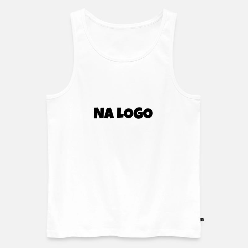 Na Logo - Männer Premium Bio Tank Top - Weiß