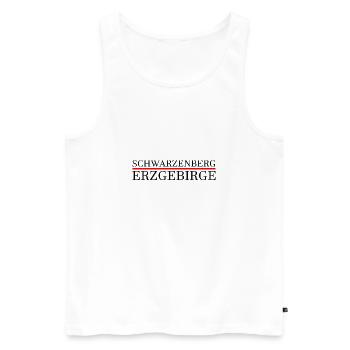 Schwarzenberg Erzgebirge - Männer Premium Bio Tank Top - Weiß - Vorne - Michal (187cm)