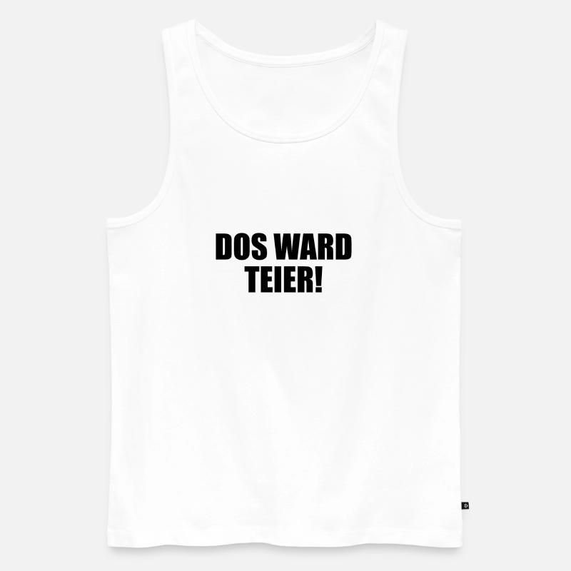 Erzgebirge Das wird teuer - Männer Premium Bio Tank Top - Weiß