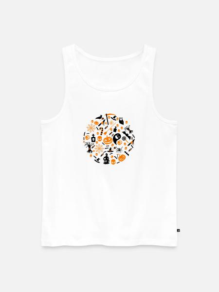Halloween Ikonen - Männer Premium Bio Tank Top - Weiß
